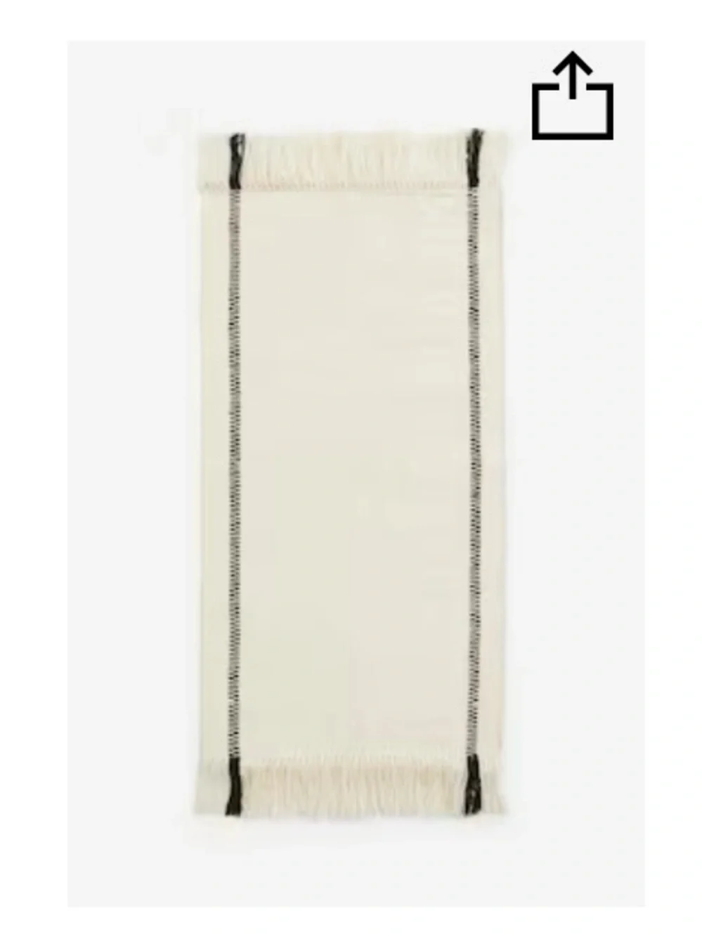 H&M FLAT WEAVE WOOL RUG
